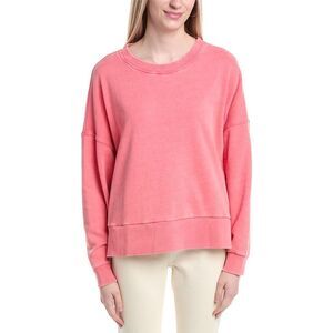 Labiz Womens  Dropped-Shoulder Sweatshirt, Red
